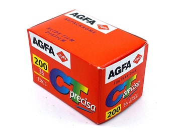 Agfa 35mm film LOMOGRAPHY Expired film COLOR film Agfa Ct Precisa 200 36 FILM Roll for working analog cameras  FREExSHIPPINGxWORLDWIDE