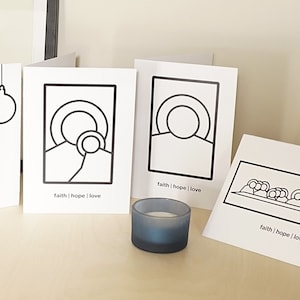 SET x5 kerstkaarten ansichtkaarten GRATIS VERZENDING | Decoraties kerst prenten ansichtkaart kerst ansichtkaarten Minimalistische kerstcadeaus