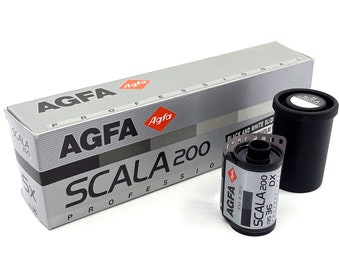 Agfa 35mm Film LOMOGRAPHY Abgelaufener Film Schwarz Weiß Agfa Scala 200 36 Filmrolle für funktionierende analoge Kameras FREExSHIPPINGxWORLDWIDE