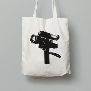 Canon 514 tote bag canvas Super 8 camera test 8mm film camera FREE shipping | Film lover gift | Canon vintage | Old camera Tape Film 8mm