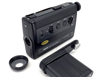 FILM GEPRÜFT Super 8 Kameratasche L 8mm Filmkamera getestet und Arbeiten Revue Super 8 + Ledertasche + KOSTENLOSER weltweiter Versand DL3