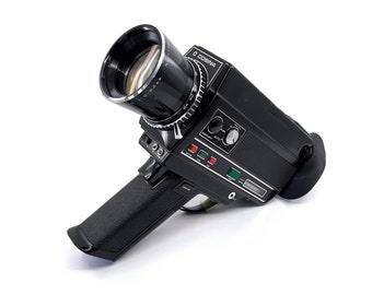 スーパー8 8ミリカメラ ELMO 614-XL 動作品 スーパー 8 カメラのテストと動作中の ELMO 8 mm フィルム カメラ Elmo