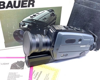 Bauer Super 8 GEPRÜFTE 8mm Filmkamera Bauer C 104 XL Super 8 Kamera | KOSTENLOSER Versand Vintage Alte Kamera 8mm + YouTube Videofilm geprüft