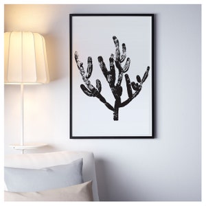 Kaktus Valentinstag Geschenk für sie Print | Blumen Wandbilder | Geschenke für sie | Minimalistisches Poster | Geschenk für Frauen | Wand kunstdruck Home office