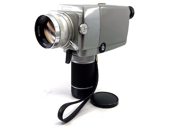 スーパー8 8ミリカメラ ELMO 614-XL 動作品 スーパー 8 カメラのテストと動作中の ELMO 8 mm フィルム カメラ Elmo