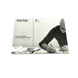 Dieter Rams Vintage Braun industrial design Braun magazine graphic design book Bauhaus Braun+Design VERYxRARE + Free ship