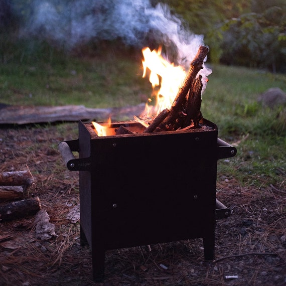BBQ foyer extérieur barbecue barbecue charbon de bois portable poêle à bois  poêle à granulés Cheminée Camper grill RV pique-nique Barbecue de camping  au feu -  France