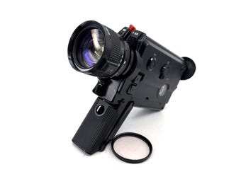 Super 8 camera test and working ELMO 8mm film camera Elmo 614 XL Macro + Free worldwide shipping + YouTube video film tested