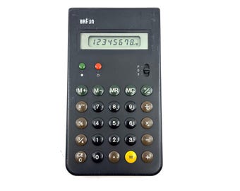 Vintage Braun Calculator | Braun ET55 4835 | Dieter Rams Design