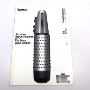 ブラウン 5424 ディーター・ラムス ヴィンテージ グラフィック ブラウン シェーバー デザイン雑誌 工業デザインブック バウハウス ブラウン+デザイン 非常に希少