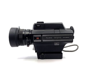 フジカ　ヴィンテージカメラ Fujica ZX500 シングル 8 カメラ テスト済み 8 mm フィルム