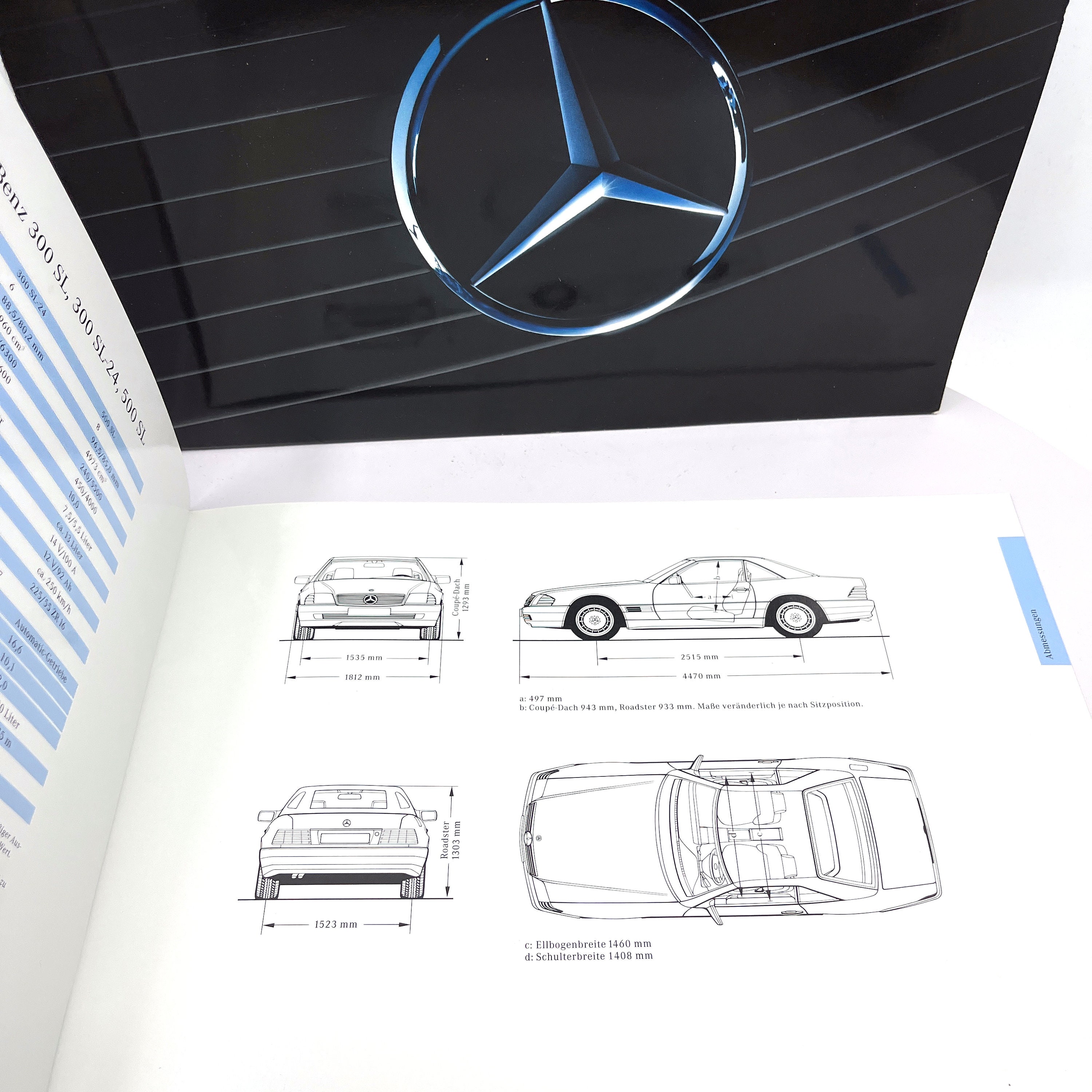 メルセデスベンツ洋書 640頁 motorbuch Verlag Mercedes SL 129 Brochure Original Mercedes Benz SL_500 R129