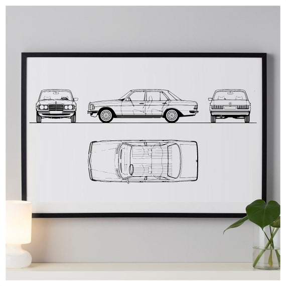 w123 ヤナセ ウエスタン自動車 販促要ポスター？ w123 ヤナセ