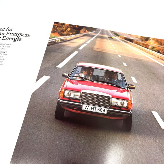 Mercedes 123 PETROL Brochure Original Mercedes W123 Vintage
