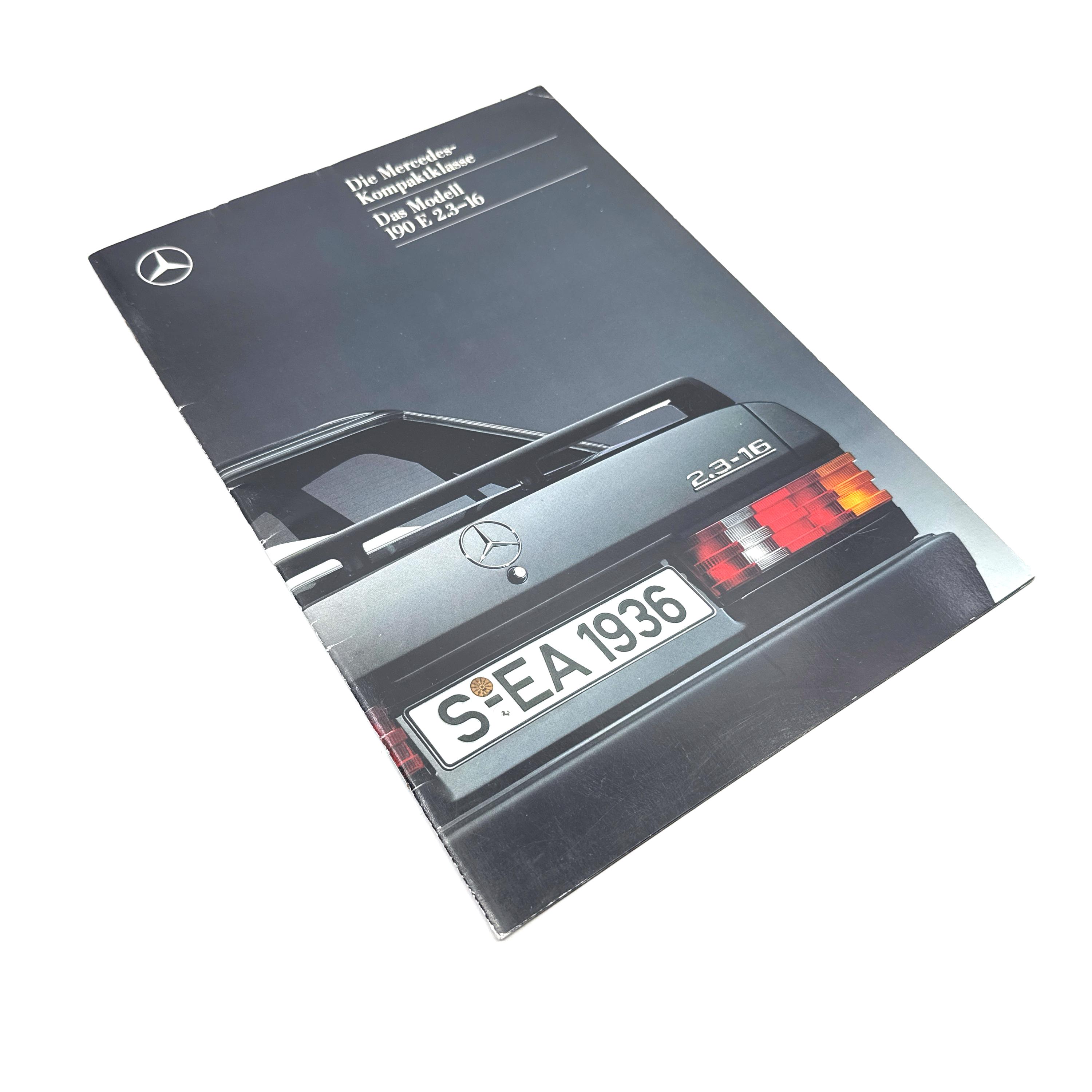 Mercedes 190 EVO 1 Brochure Original Mercedes Benz 2.3-16 Vintage
