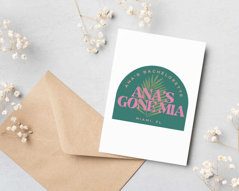 Personalized Bachelorette Party Logo, Custom Bachelorette Logo ...