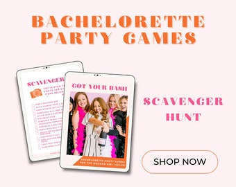 Scavenger Hunt - Photo Scavenger Hunt - Bachelorette Party Game, Printable Bachelorette Game, Hen's Night, Hen Party, Instant Download