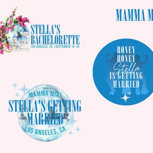 Personalized Bachelorette Party Logo, Custom Bachelorette Logo, Mamma Mia Theme Bachelorette, Birthday Party Logo, Mamma Mia Bachelorette