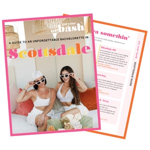 Bachelorette Party Suggested Itinerary for Scottsdale, Arizona - Bachelorette Guide