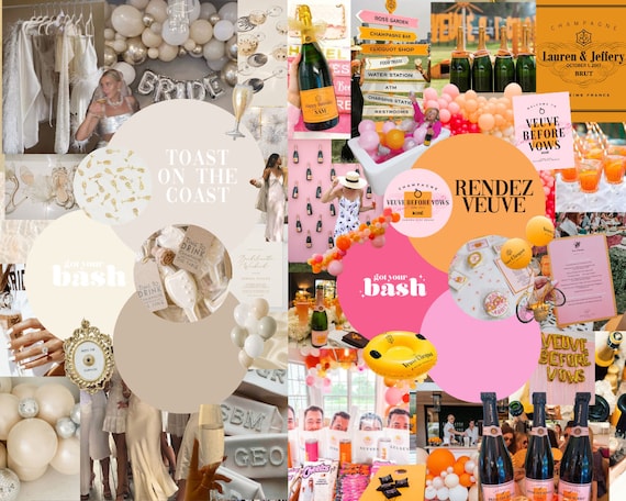 The Ultimate Bachelorette Mood Board - Custom Mood Board - Made to Order - Bring Any Bachelorette Theme To Life