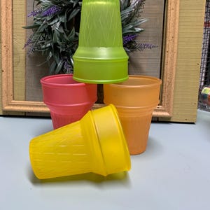 Vintage Libbey Eistüte Gläser - 4er Set