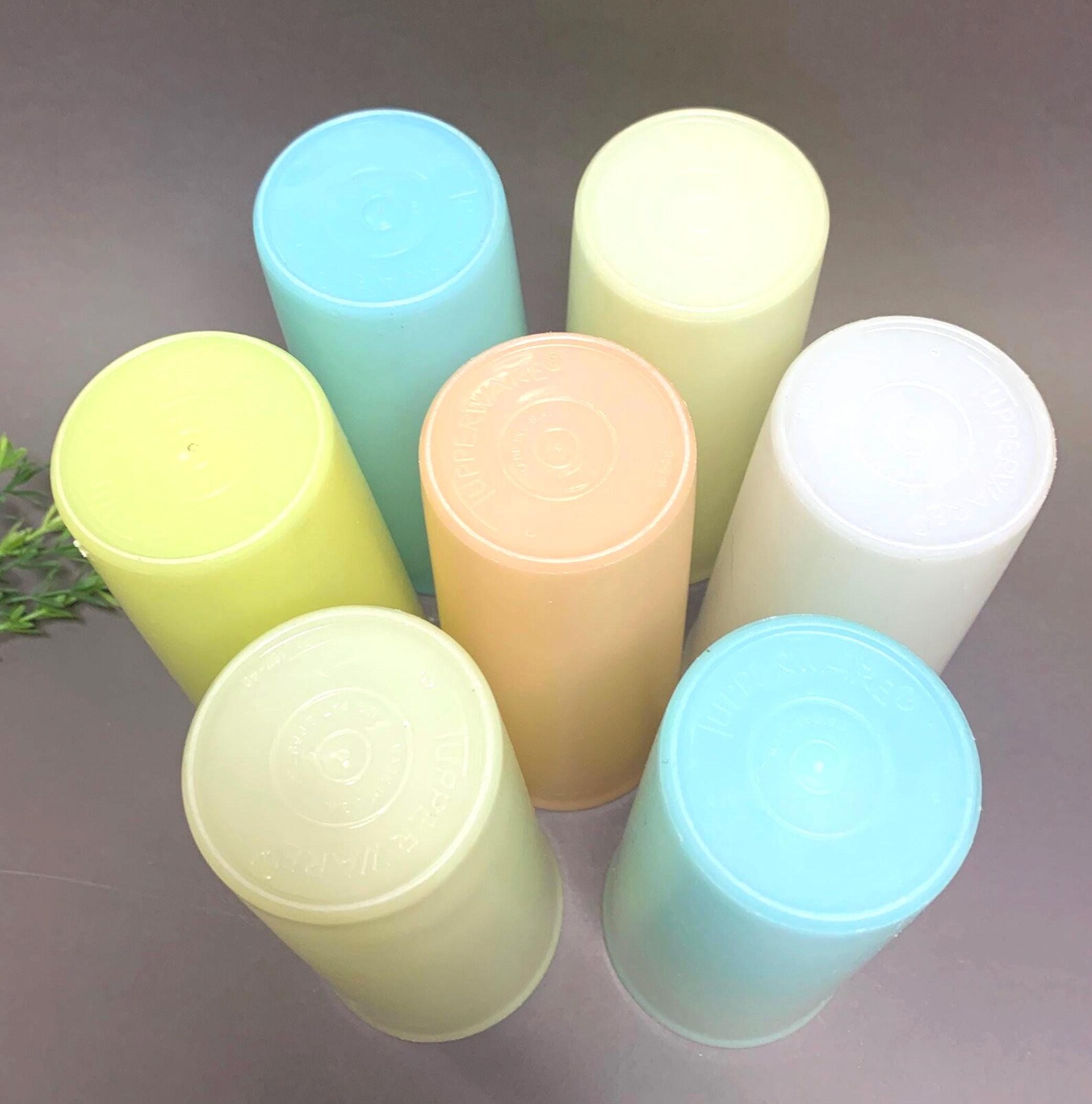 Tupperware Color Code Tupperware #107. Tumblers Pastel Colors. Set of 7 - Etsy