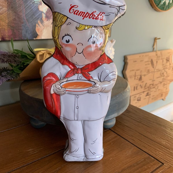 1998 Vintage Campbells Soup Chef Tin - Mm Mm Good!