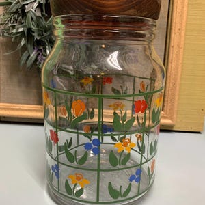 Anchor Hocking Nina Greenhouse 7 3/4&quot; Medium Canister