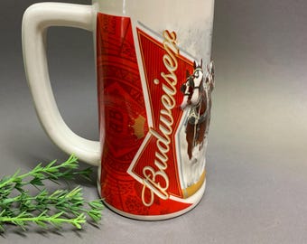 Vintage Budweiser Christmas Clydesdale Stein 2012 - Winter Wonderland