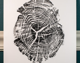 Olive Wood Prints, original hand-made traditional wood art print