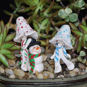 Sculpted little Fairy Ink Cap Ladies ready for Wintertime