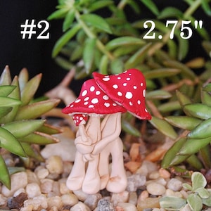 Fairy Garden Polymer Clay Mushroom Family Figurines - Etsy