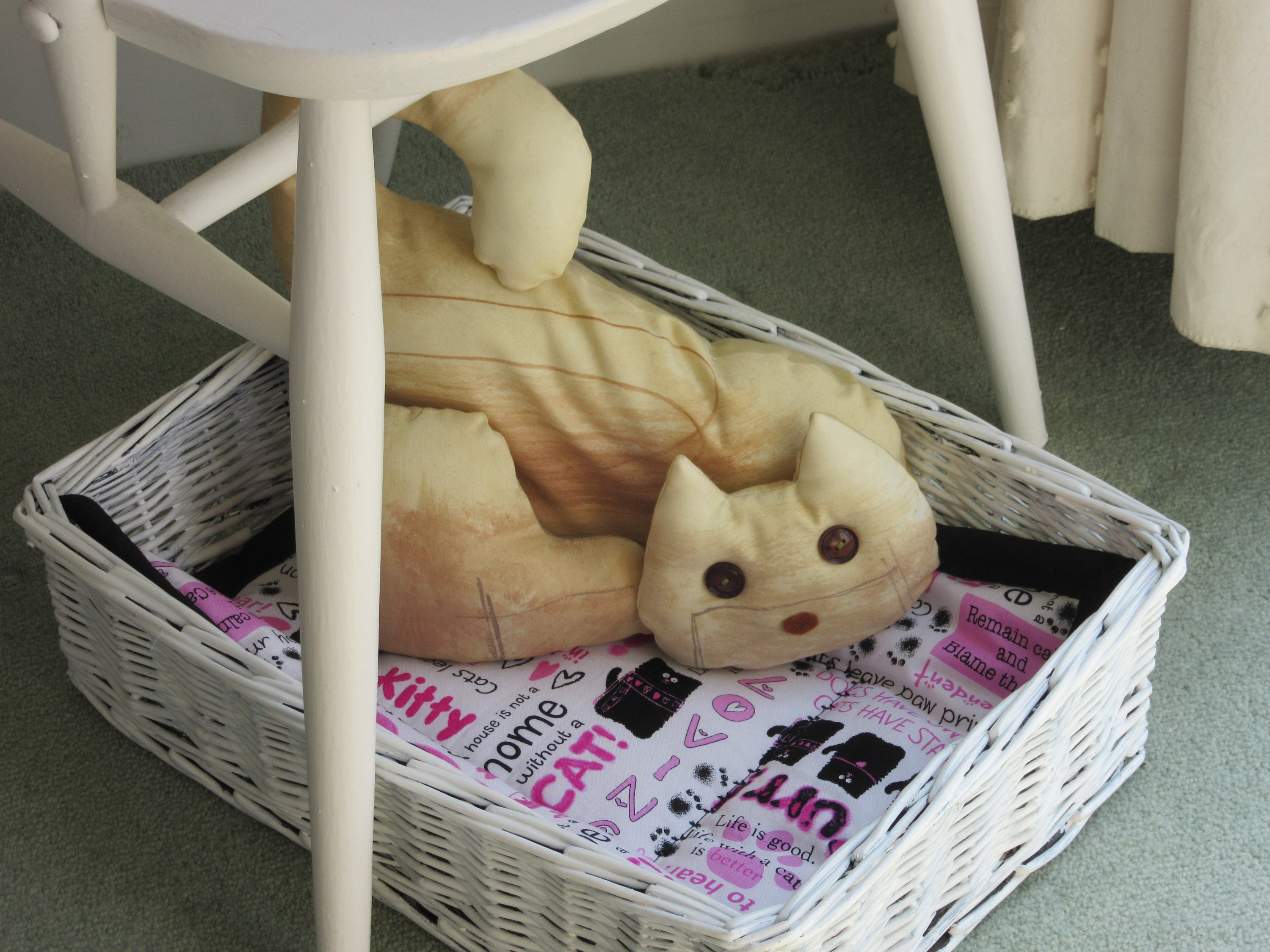 Catnip mat Carrier liner Kitten basket liner Cat lovers Etsy