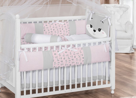 baby girl fox bedding