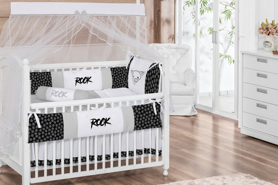 skull crib bedding