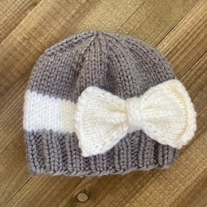 Big Bow Baby Hat - Pattern Only