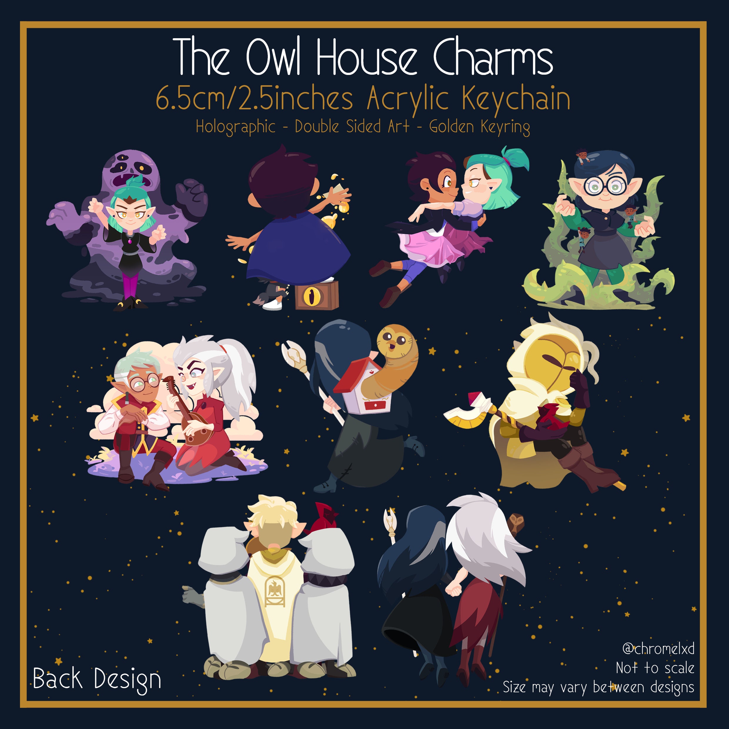 The Owl House Acrylic Charms (6.5cm/2.5inches)