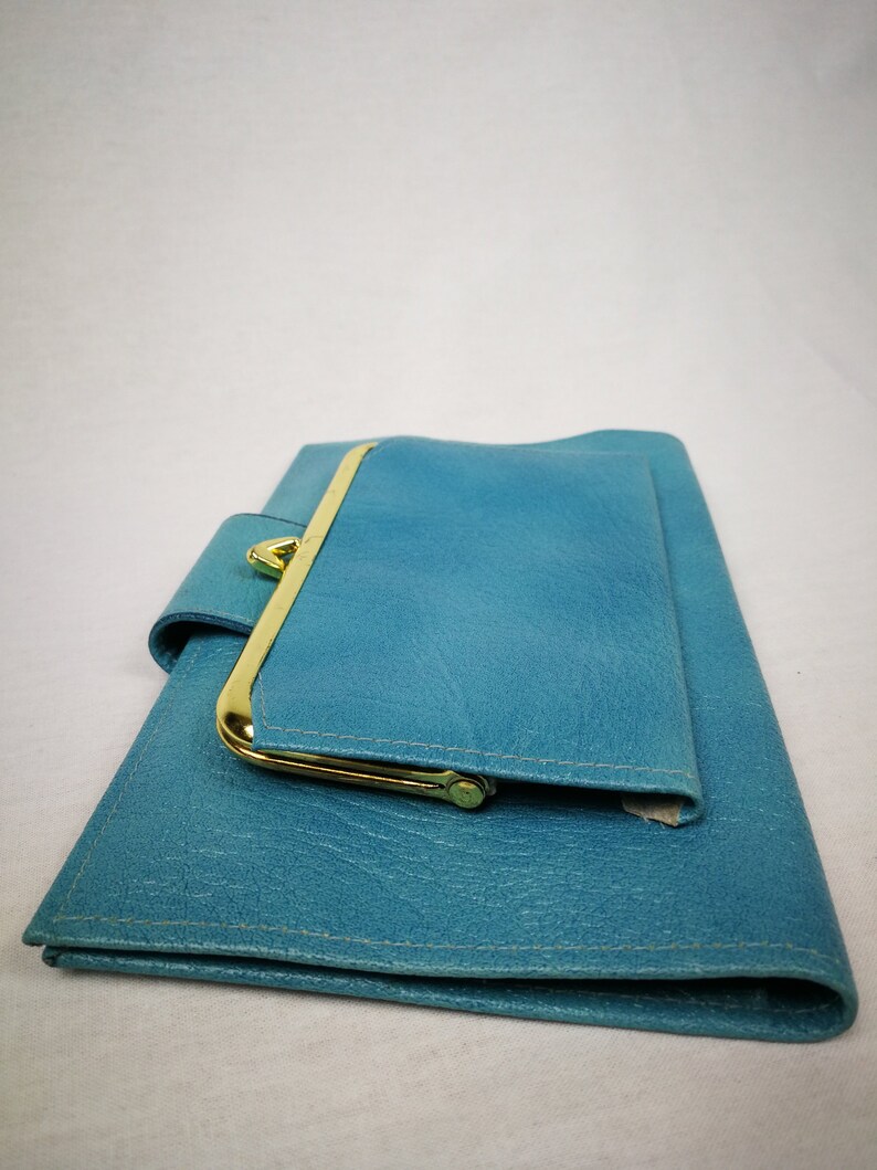 Vintage 70s 80s Rolf S Genuine Leather Wallet Sky Blue Coin Purse Gold Tone Organizer Passport Holder Made In Canada Deadstock - Rolf Women S Leather Wallets Vintage 70s 80s Rolf S Genuine Leather Wallet Sky Blue Coin Purse Gold Tone Organizer Passport Holder Made In Canada Deadstock - Rolf Women S Leather Wallets