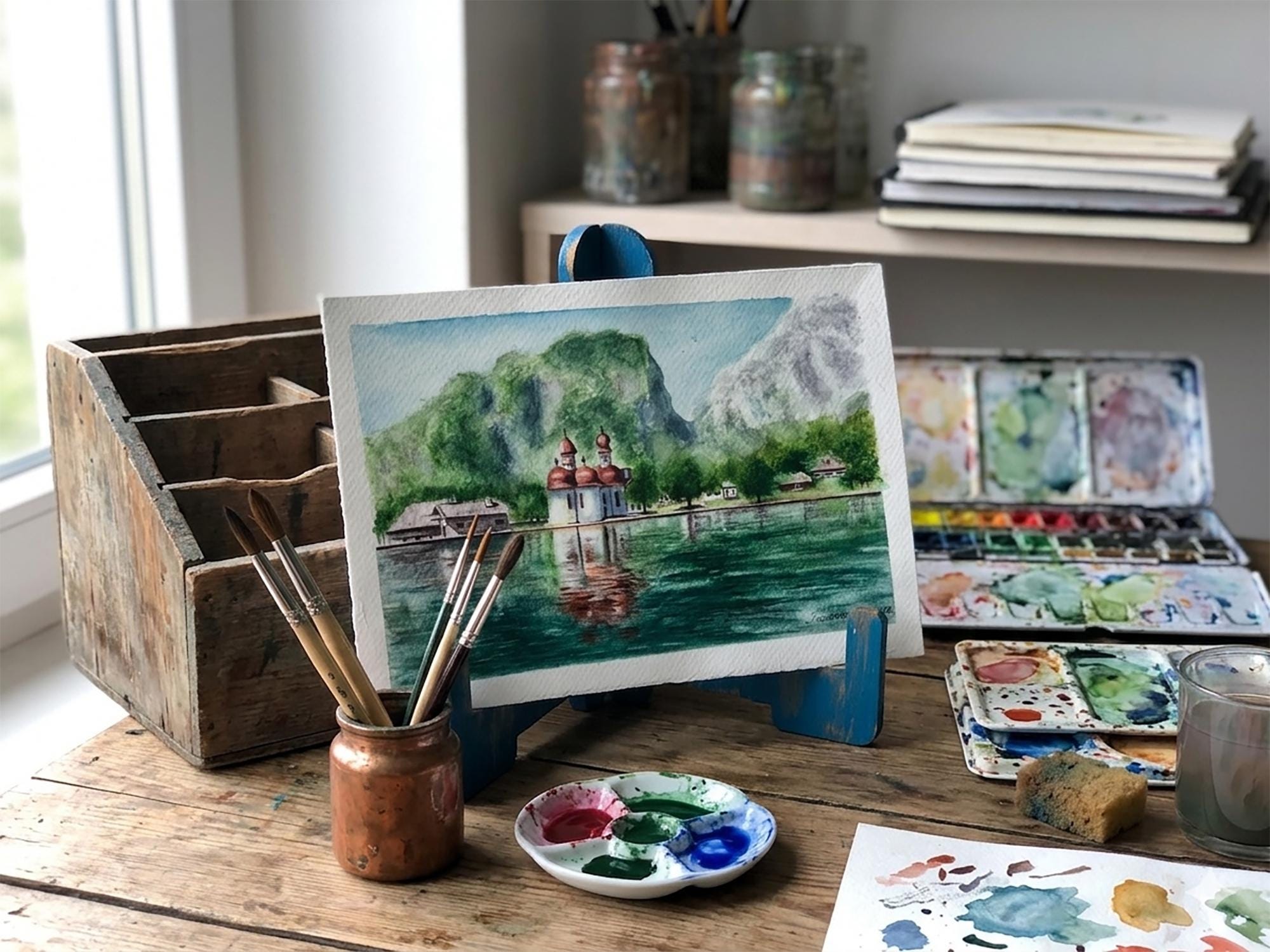 Berchtesgaden Original Painting - Etsy