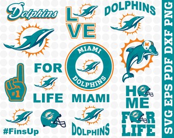 Download Miami dolphins svg | Etsy