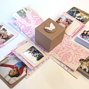 Mother's Day Explosion box Surprise Gift Box Photo box Explosing box Pop Up Card box greeting card for Mom Wife Sister Girlfriend Daugh