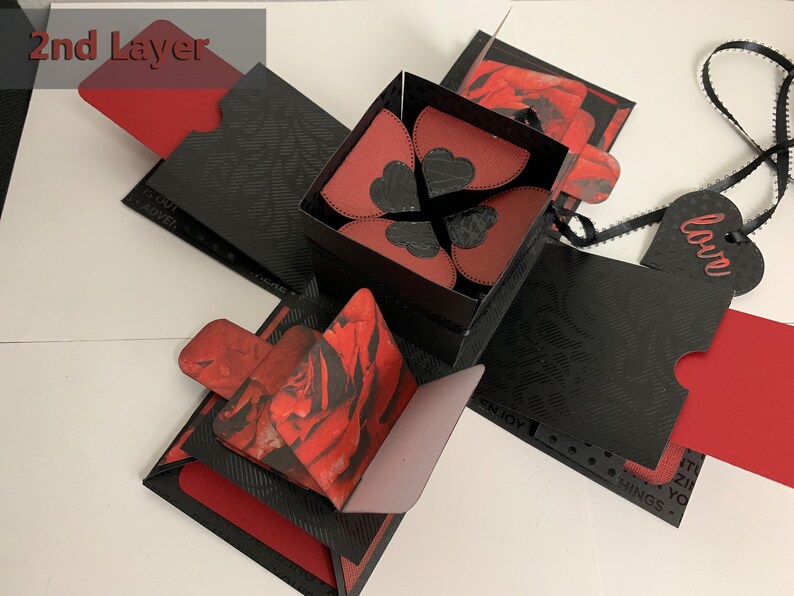 Unique 3 Layer Love Explosion Box for Valentine's Day / Etsy