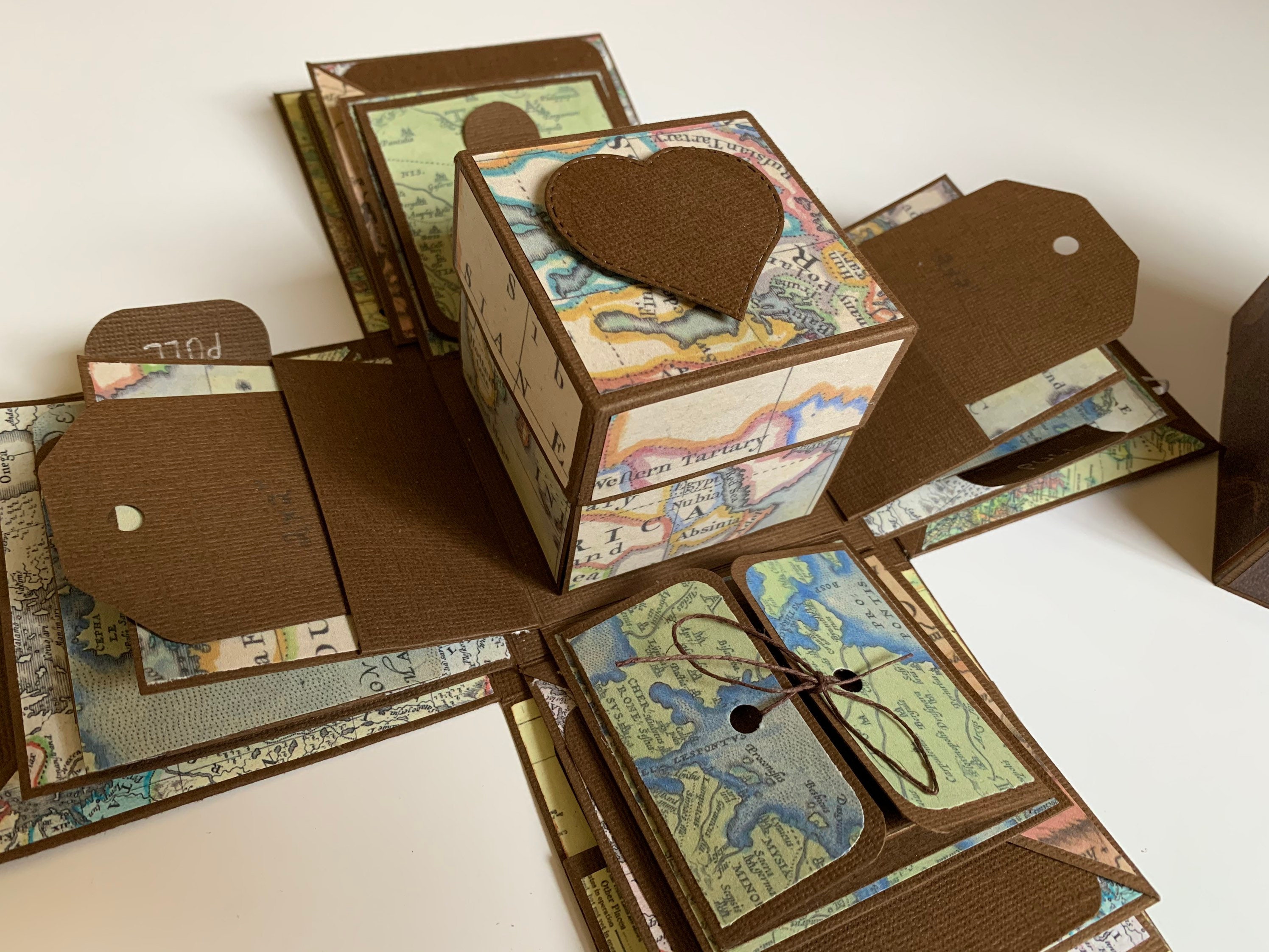 Travel Theme Gift Box Explosion Box for Mom Dad Grandma Etsy