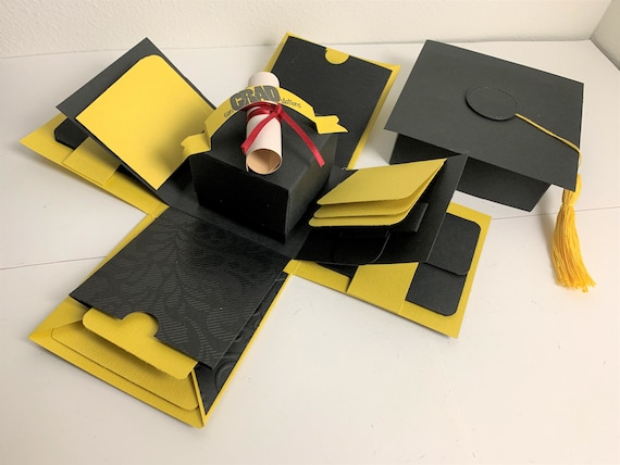 Download Unique 2 3 Layer Graduation Cap Explosion Box For Son Etsy