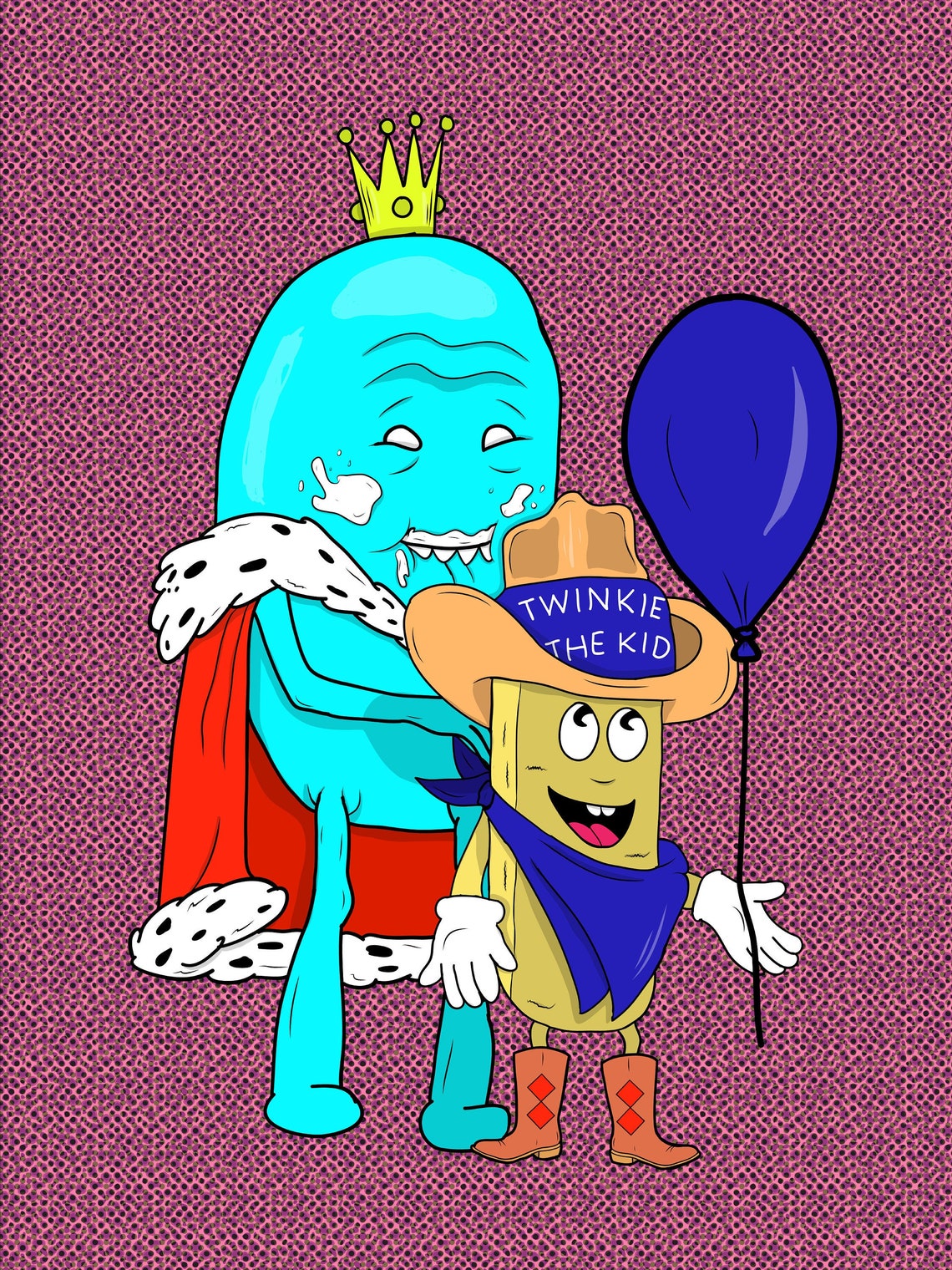 King Jellybean and Twinkie The Kid Rick and Morty x Hostess Etsy
