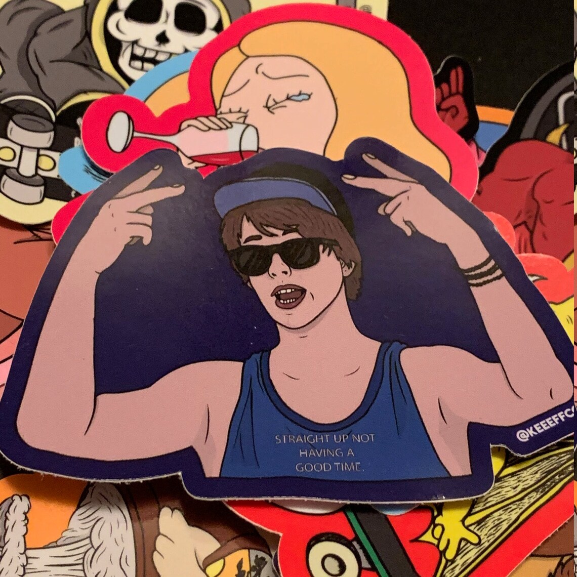 Straight Up Not Having a Good Time meme 4 vinyl sticker Etsy