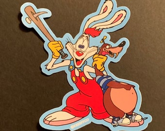 Roger Rabbit Cartoon Sticker Decal Laptop Wall Car Phone Roger Rabbit Cartoon Sticker Decal Laptop Wall Car Phone