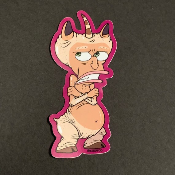 Big Mouth Shaved Maurice Hormone Monster 4 Vinyl Sticker Etsy.