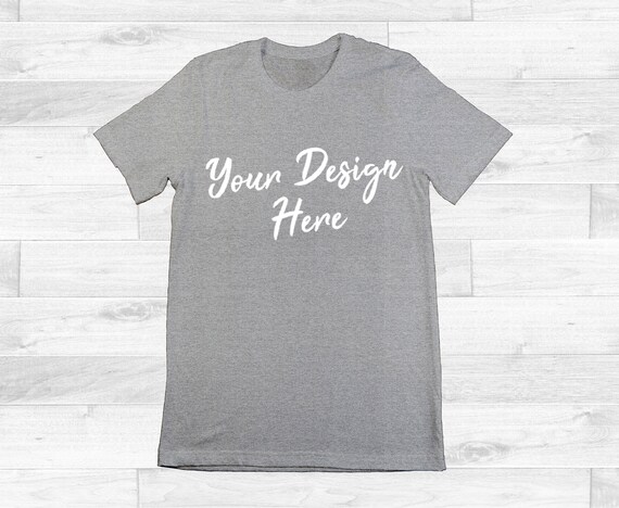 Download Free Heather Sports Athletic Grey Plain T-Shirt Mockup ...
