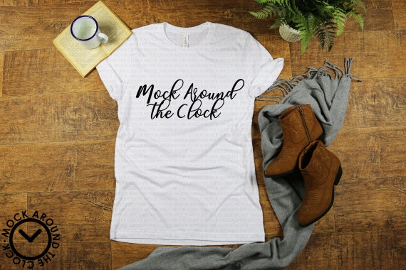 White Shirt Mockup Jpeg  Bella And Canvas 3001 Mockup